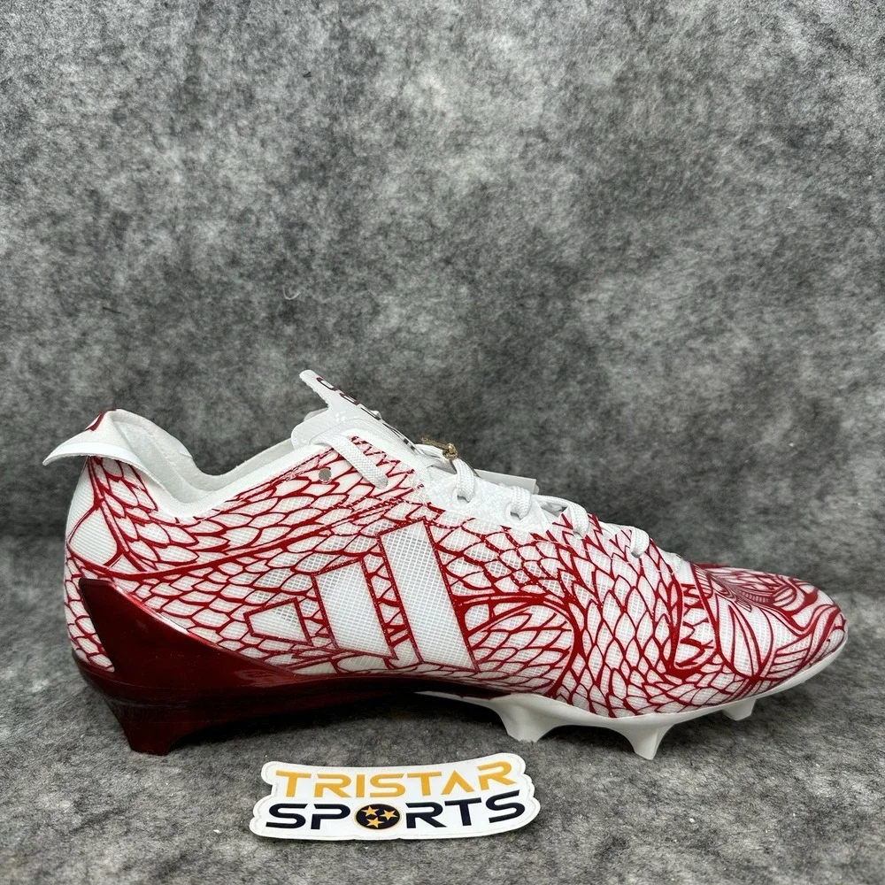 Adidas Adizero Electric Exotic Football Cleats Mens Size 11 Red White IH8571